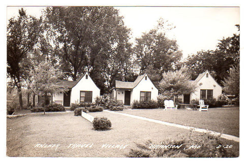 Vintage 1940s Branson Missouri Postcard Anchor Travel Village Real Photo Postcard Travel RPPC - Avid Vintage