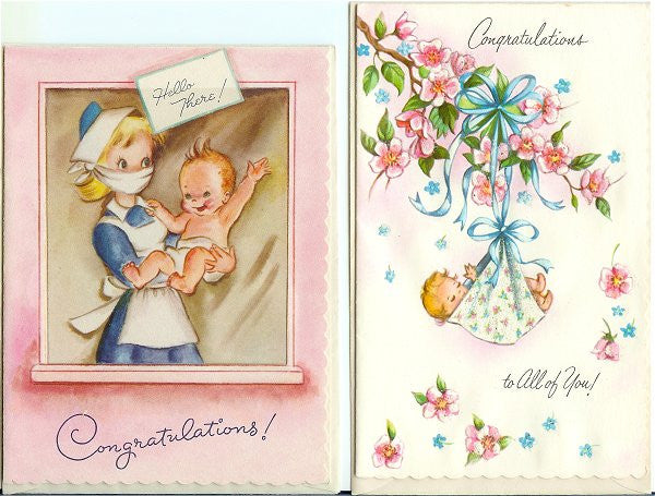 Vintage 1940s and 1950s Greeting Cards
