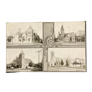 Multi View Postcard Beatrice Nebraska Vintage 1910s Churches