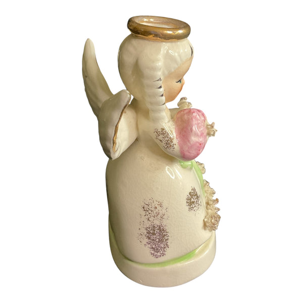 Vintage May Angel Napcoware Japan Ceramic Figurine Spaghetti Trim