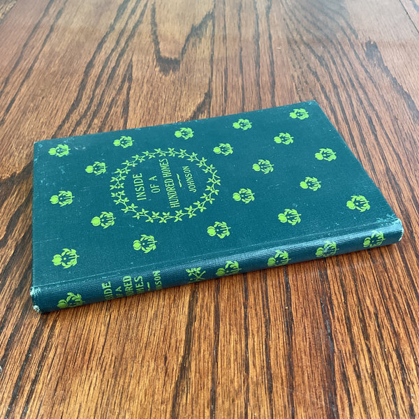 Inside of a Hundred Homes 1904 Hardcover Book William M Johnson Interiors