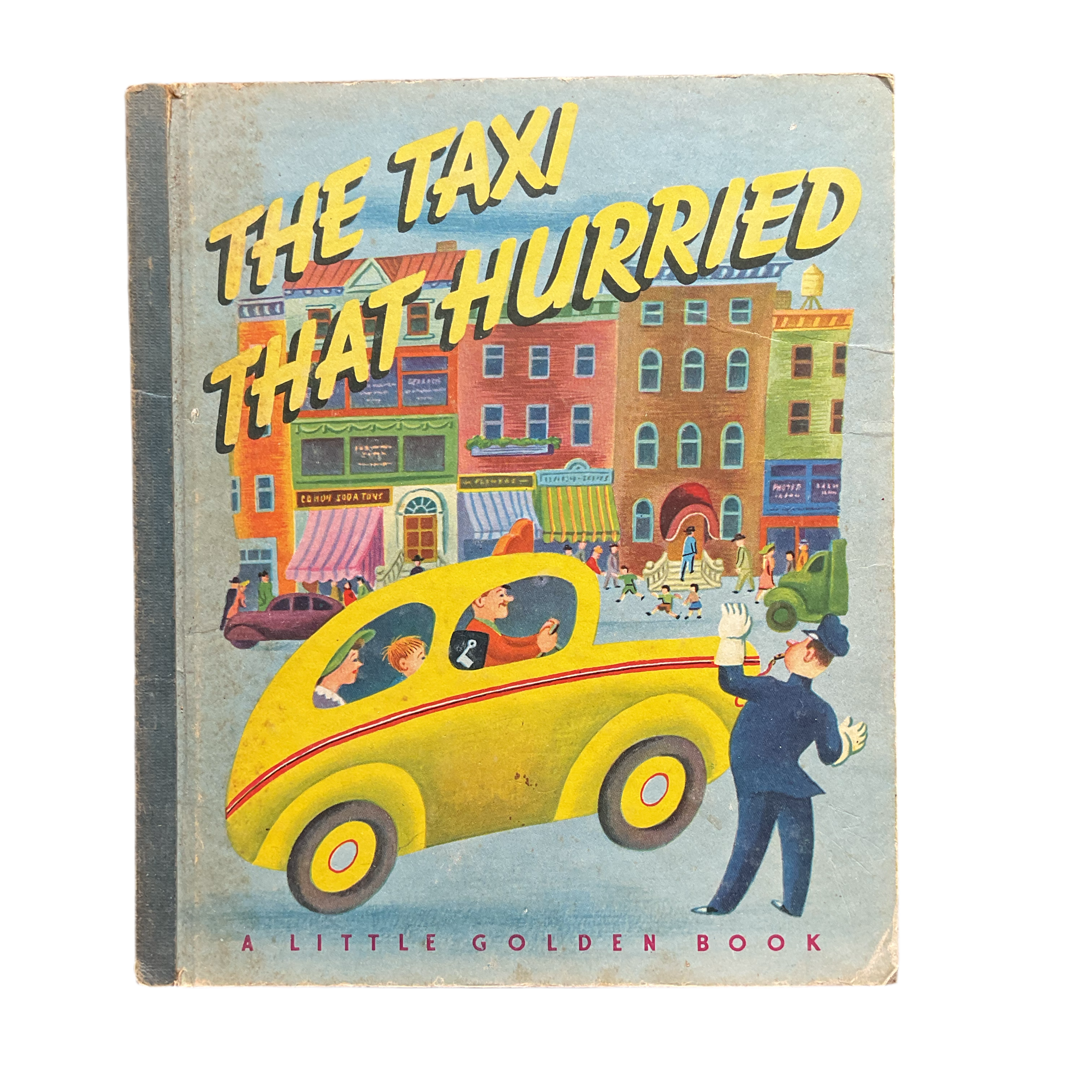 1946 Vintage Little Golden Book 25 The Taxi That Hurried