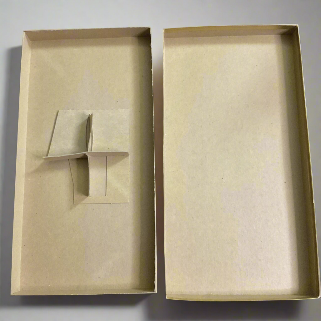 Vintage Greeting Cards Box Empty Lady Walking Poodle