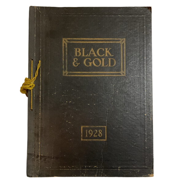 Vintage 1928 Fremont Nebraska Yearbook The Black and Gold