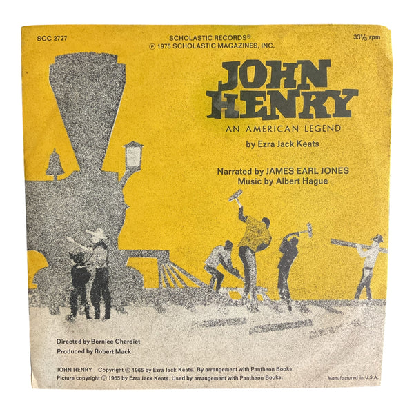 Vintage 1975 John Henry Scholastic Record 45 RPM James Earl Jones
