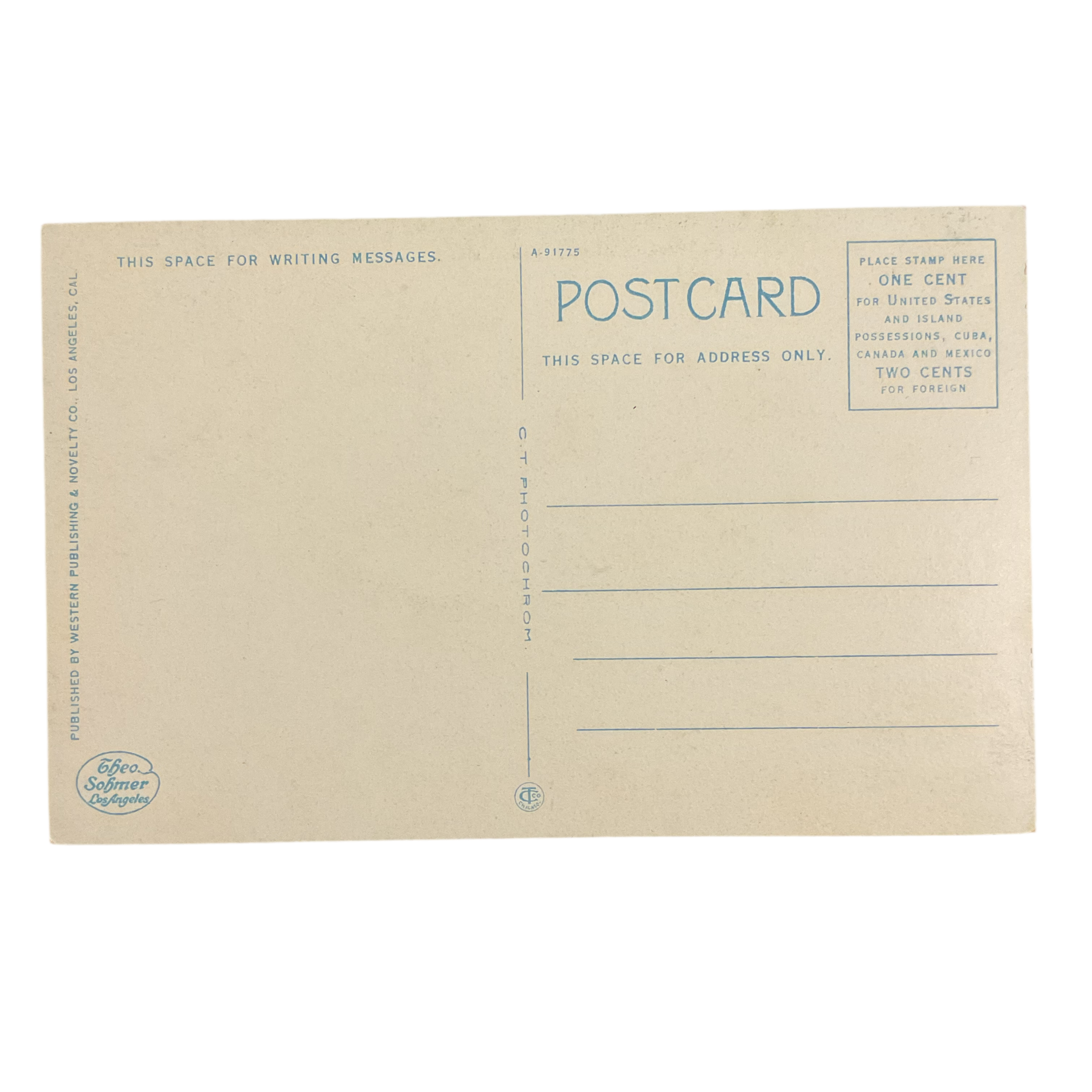 Vintage Post Card 1910s Steamer Avalon Catalina Island California