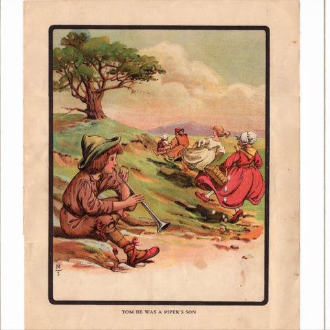 Antique Sarah Noble Ives Color Print Illustration - Avid Vintage