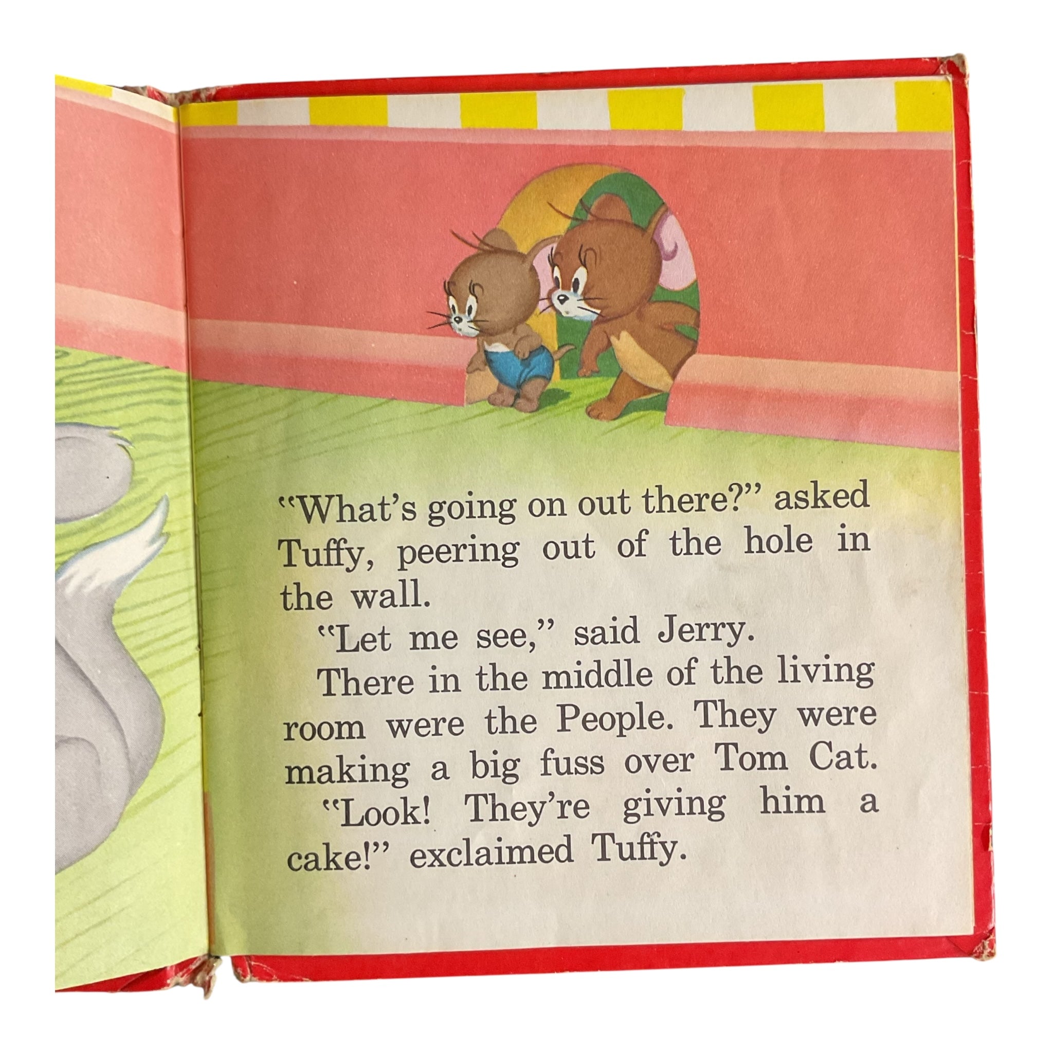 Tom and Jerry Tom’s Happy Birthday 1955 Whitman Children’s Hardcover Book
