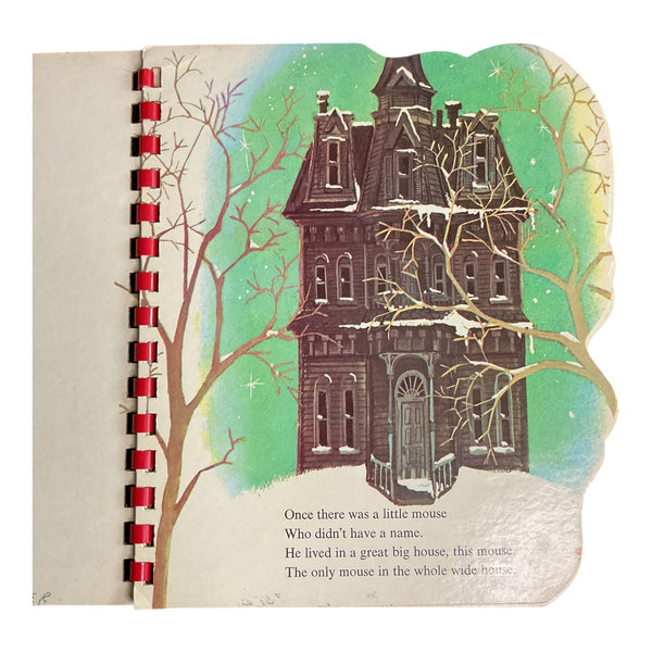 Santa Mouse Vintage Christmas 1966 Wonder Childrens Book