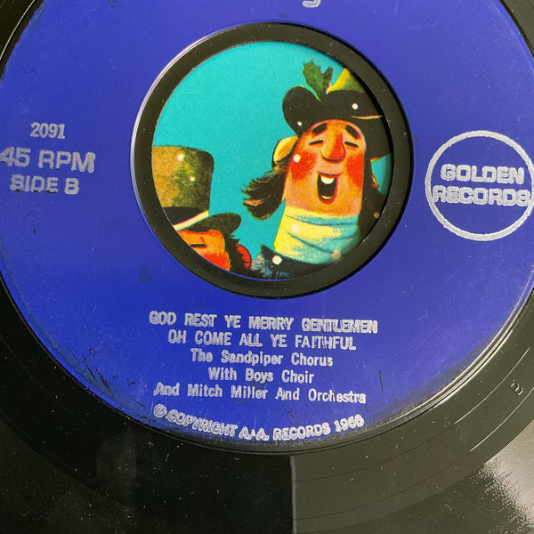 Vintage 1966 Childrens Christmas Carols Golden Record 45 RPM