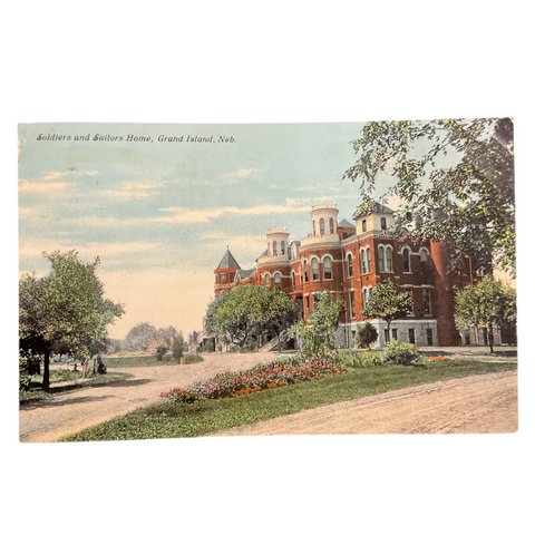 Vintage 1910s Postcard Soldiers Sailors Grand Island Nebraska