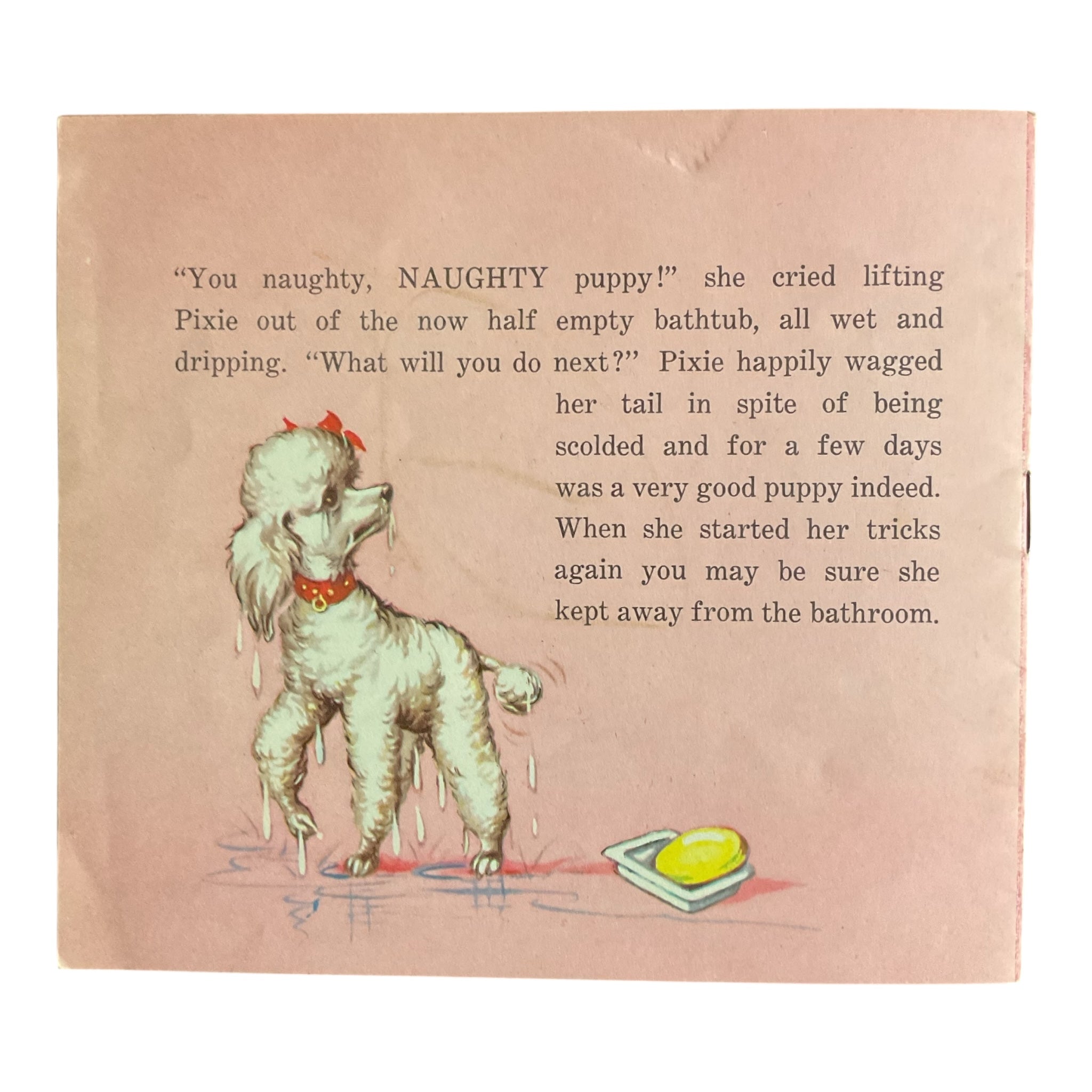 The Naughty Puppy Vintage 1964 Saalfield Softcover Children’s Book
