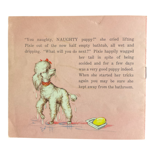 The Naughty Puppy Vintage 1964 Saalfield Softcover Children’s Book