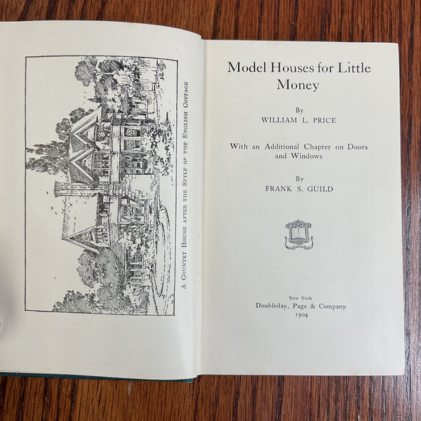 Model Houses for Little Money 1904 Hardcover Book William Price