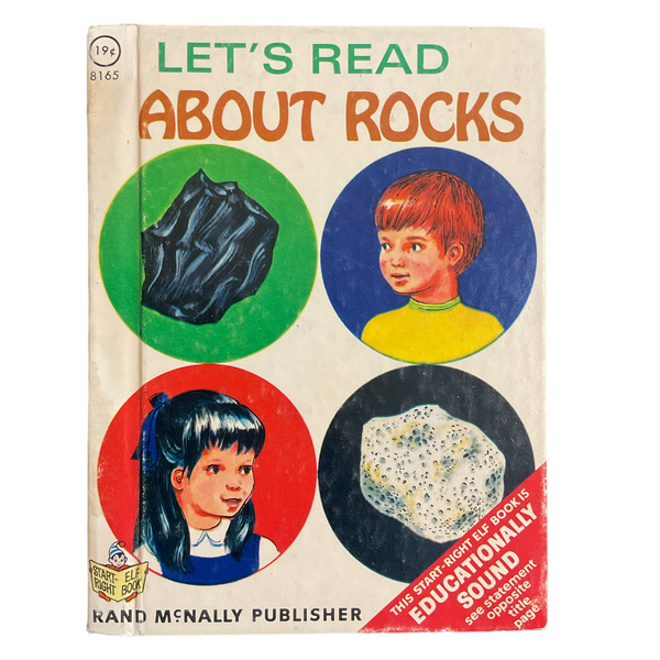 Let’s Read About Rocks 1969 Rand McNally Junior Elf Children's Book 8165