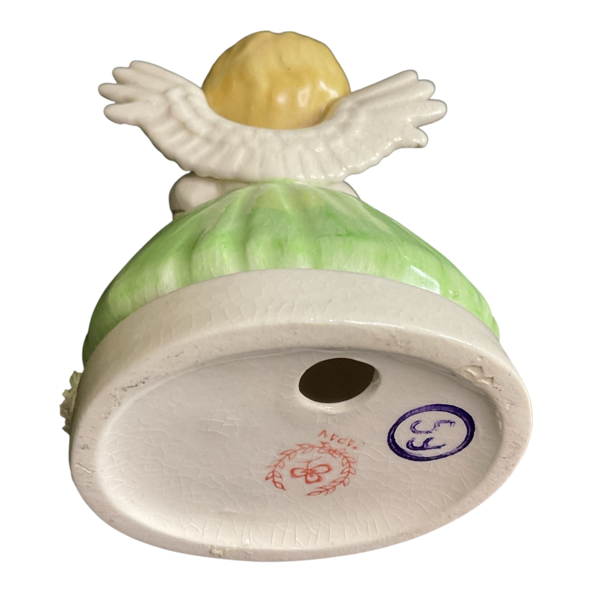 Vintage Friday Angel Ceramic Japan Figurine Spaghetti Trim - Avid Vintage