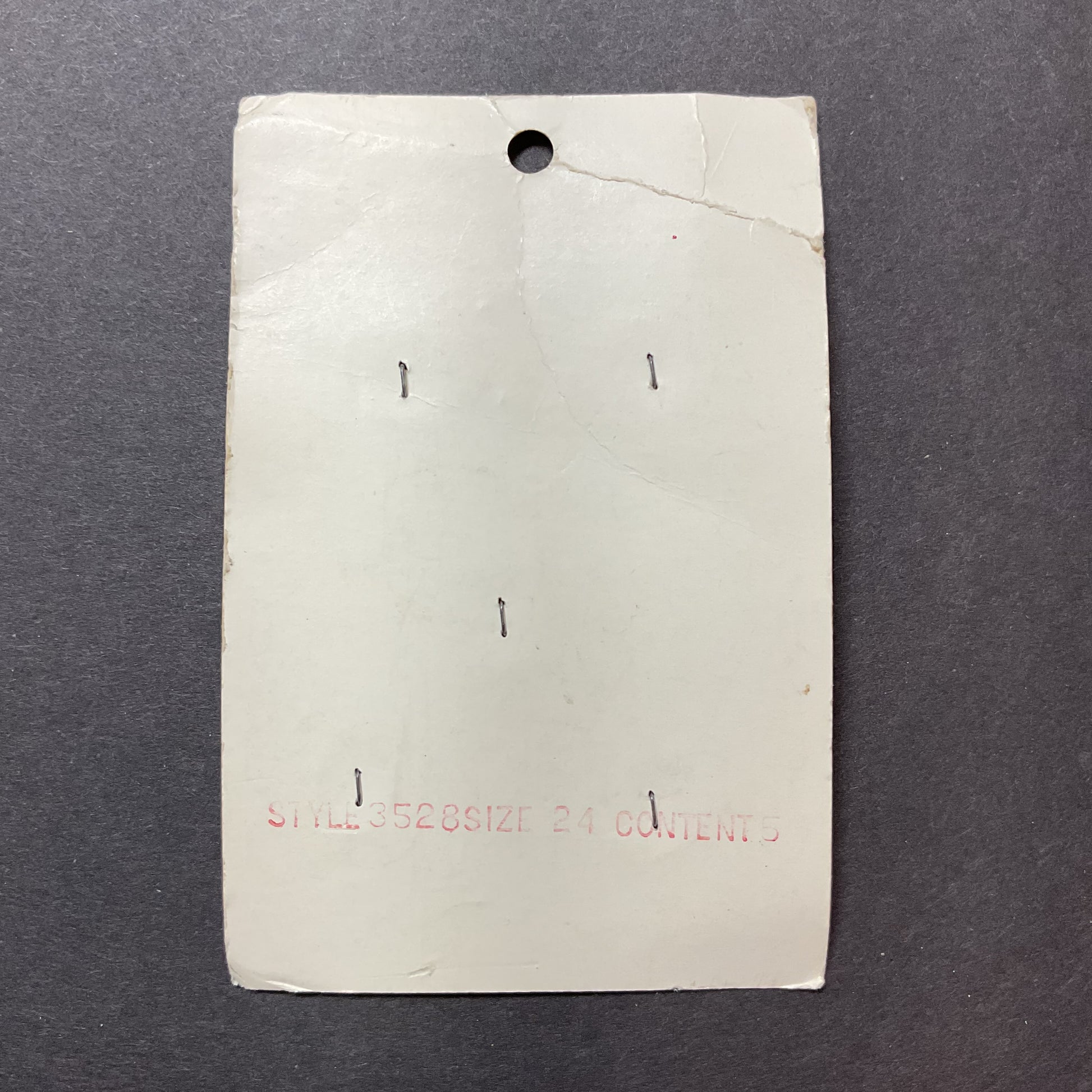 Vintage Lansing Clear Buttons 5 on Original Card - Avid Vintage