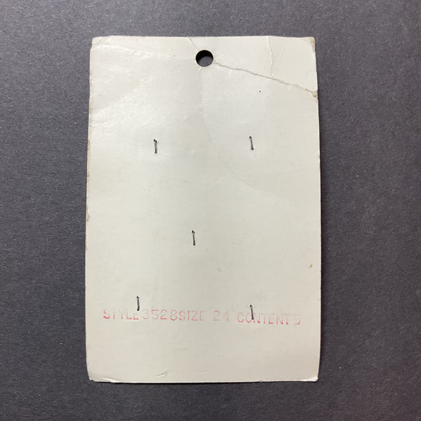 Vintage Lansing Clear Buttons 5 on Original Card