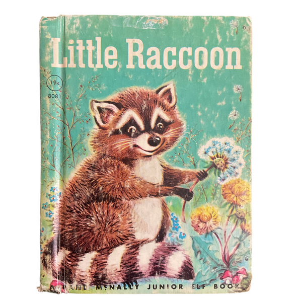 Vintage 1961 Childrens Book Little Raccoon by Mabel Watts Junior Elf 8081