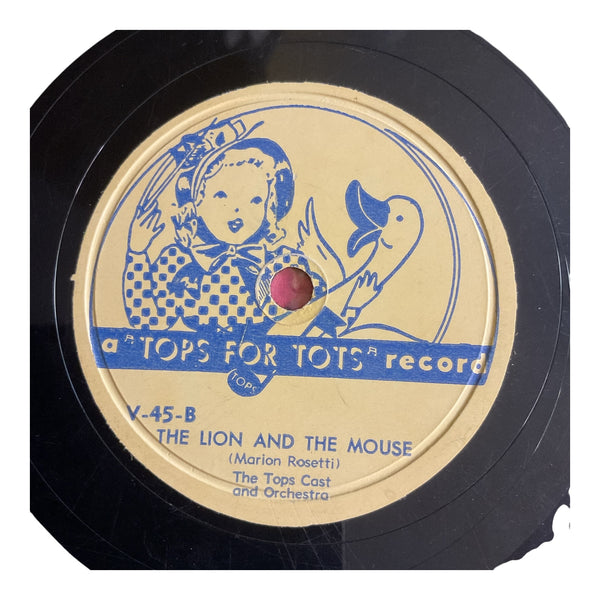 Little Boy Blue Vintage 1950s Vintage Tops for Tots Childrens Record 78 RPM