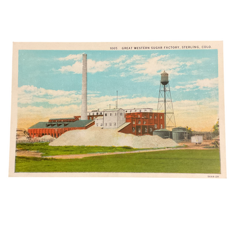 Vintage Sterling Colorado Postcard Great Western Sugar Factory
