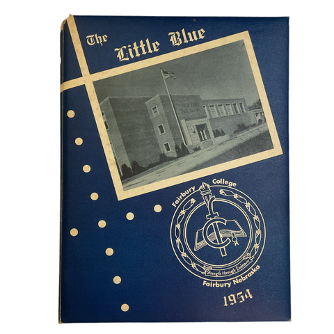 Vintage 1954 The Little Blue Fairbury Nebraska College Yearbook Photos History