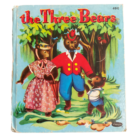 The Three Bears Vintage 1952 Whitman Childrens Book