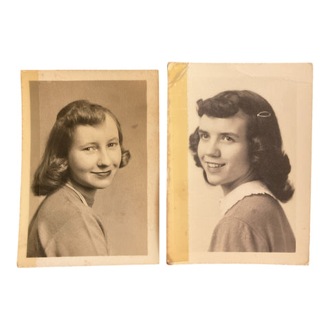 1950s High School Senior Vintage Photos Pretty Young Ladies