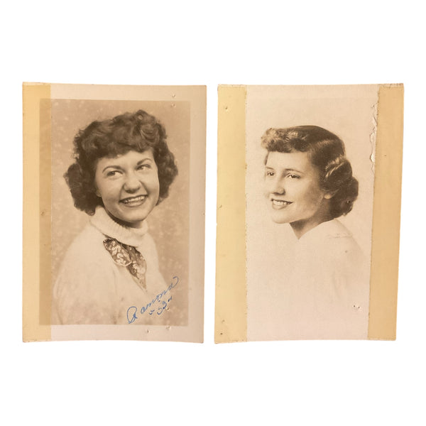 Vintage 1953 High School Senior Photos Lot Pretty Young Ladies