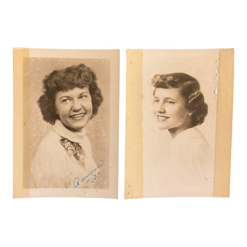 Vintage 1953 High School Senior Photos Lot Pretty Young Ladies