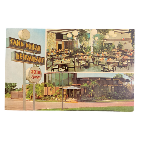 Vintage Postcard Sand Dollar Restaurant St Peter’s Florida