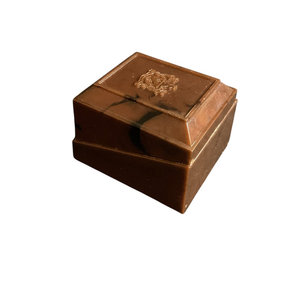 Vintage Alsten Celluloid Engagement Ring Display Box Brown