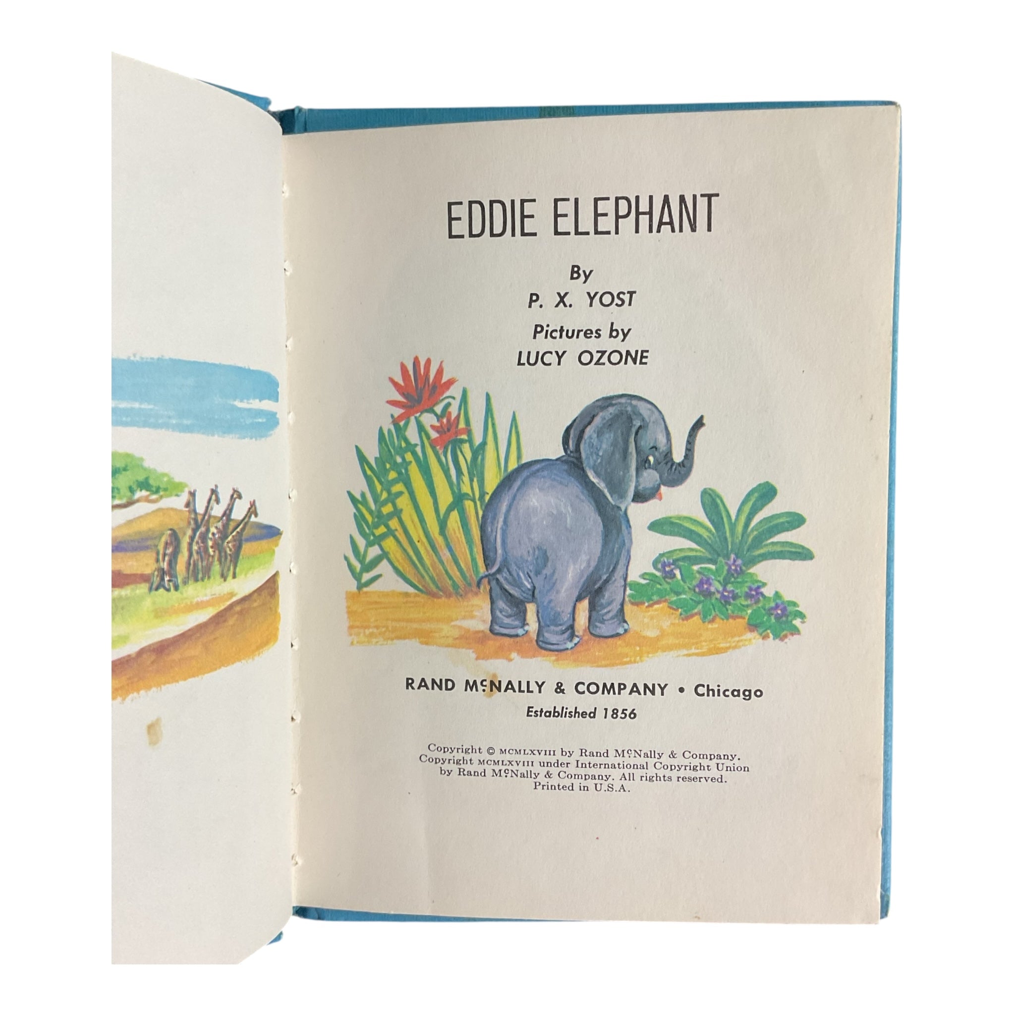 Eddie Elephant Vintage 1968 Whitman Tiny Elf Library Childrens Book - Avid Vintage