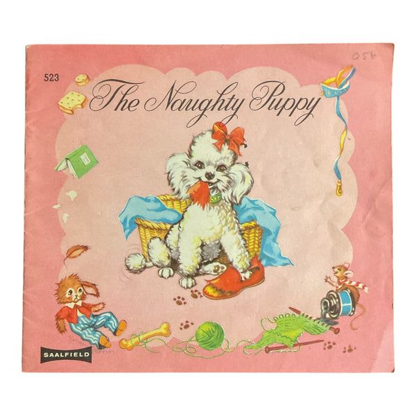 The Naughty Puppy Vintage 1964 Saalfield Softcover Children’s Book