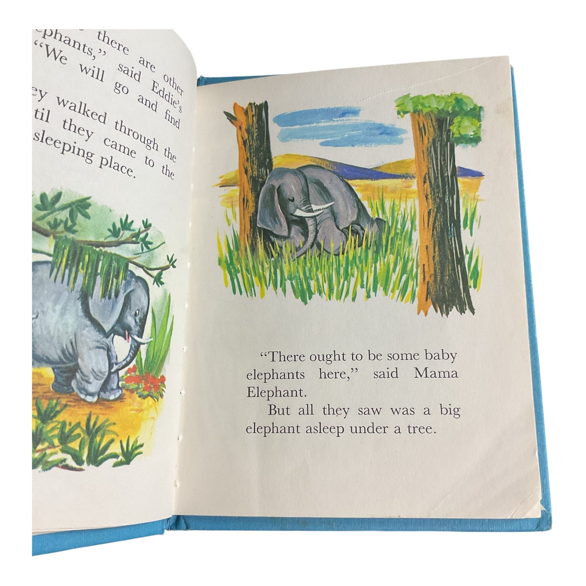 Eddie Elephant Vintage 1968 Whitman Tiny Elf Library Childrens Book - Avid Vintage