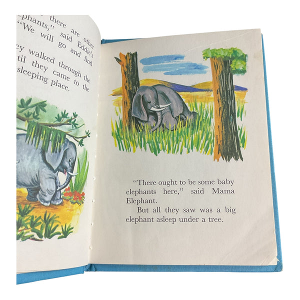 Eddie Elephant Vintage 1968 Whitman Tiny Elf Library Childrens Book