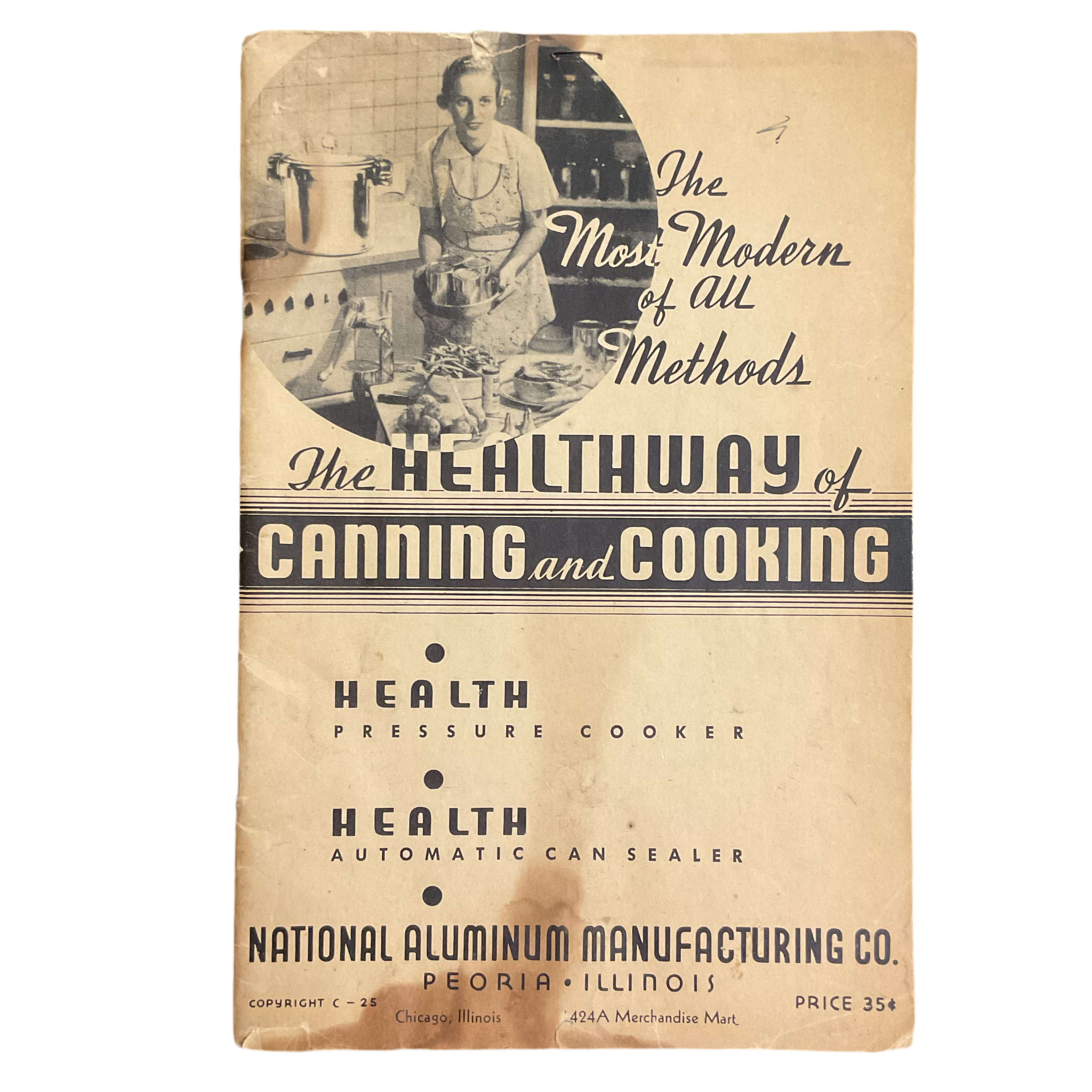 Vintage 1930s Cookbook Health Pressure Cooker Instructions Recipe Book
