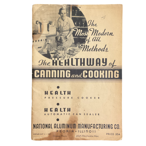 Vintage 1930s Cookbook Health Pressure Cooker Instructions Recipe Book