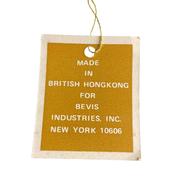 Vintage Blue Elf Flocked Christmas Ornament Candy Cane Gnome