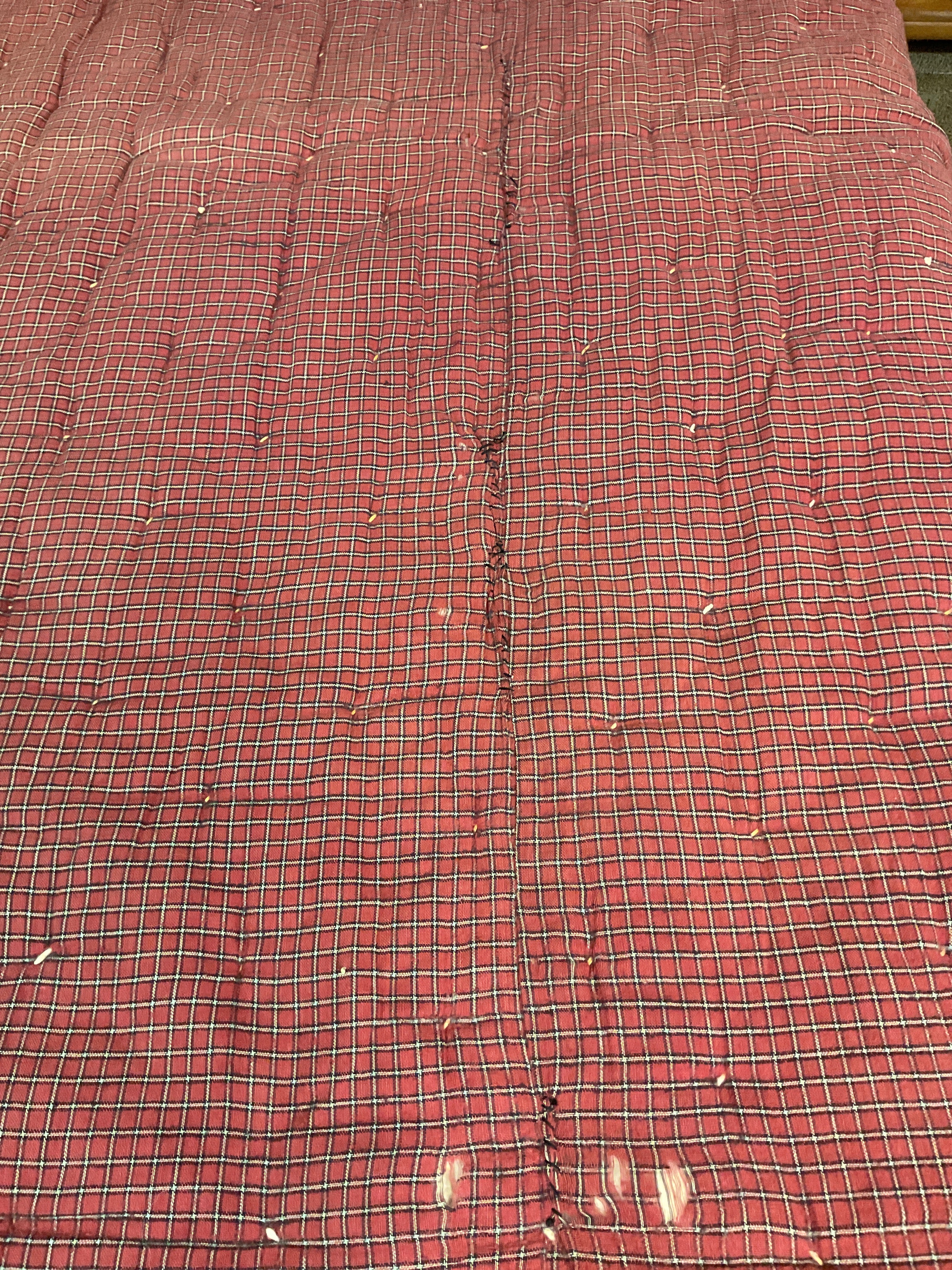 Vintage Patchwork Crazy Quilt Fancy Hand Embroidery Tied