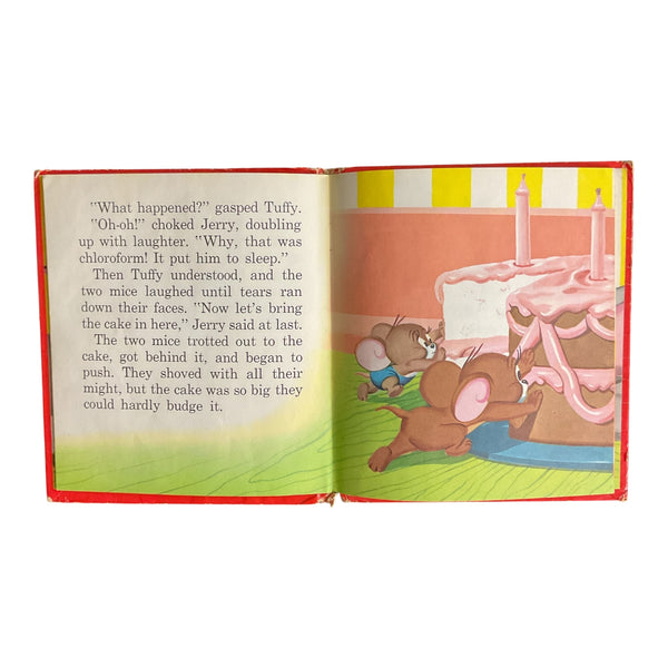 Tom and Jerry Tom’s Happy Birthday 1955 Whitman Children’s Hardcover Book
