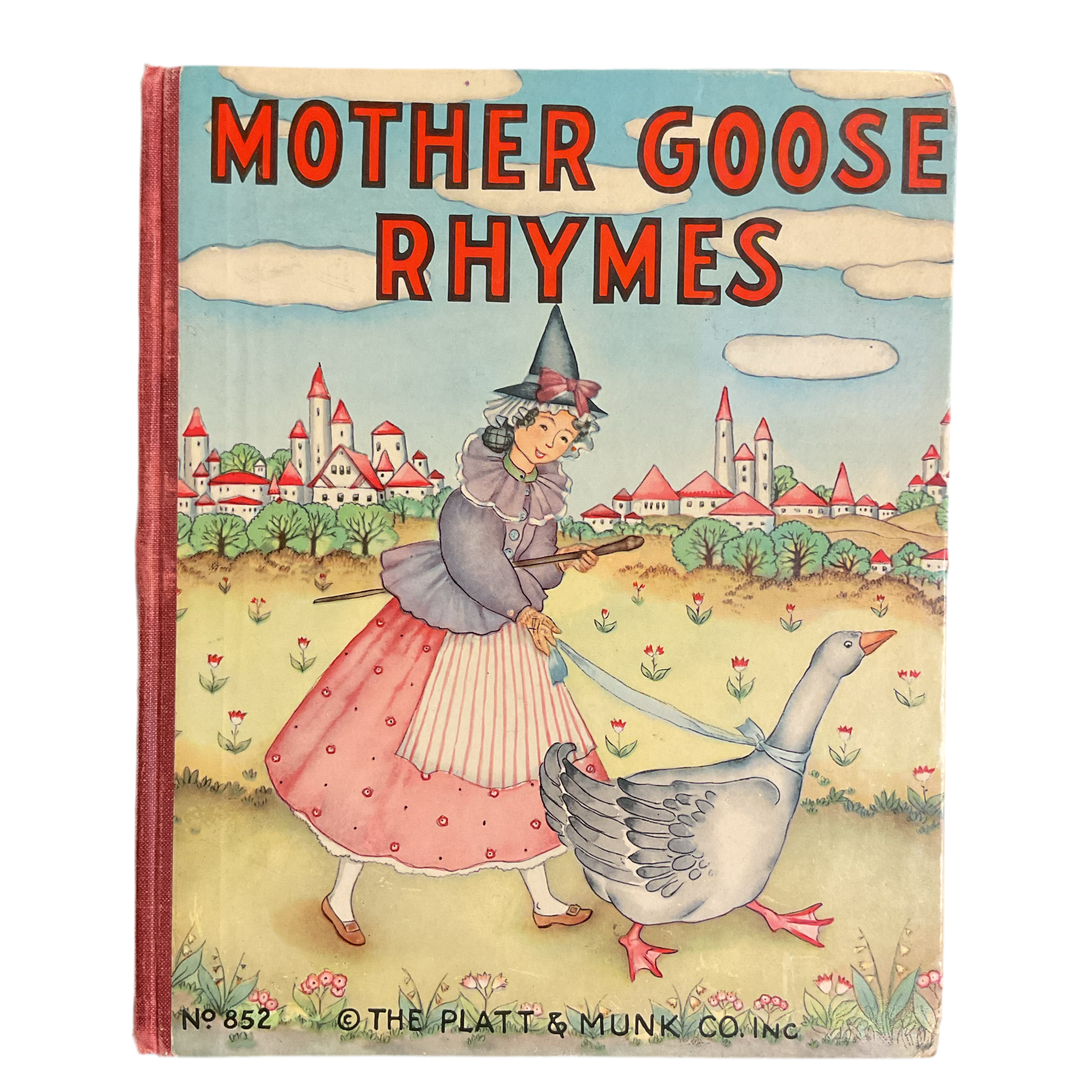 Mother Goose Rhymes Vintage 1939 Platt & Munk Childrens Book