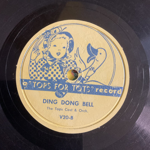 Old Woman Who Lived in a Shoe Vintage 1950s Vintage Tops for Tots Childrens Record 78 RPM
