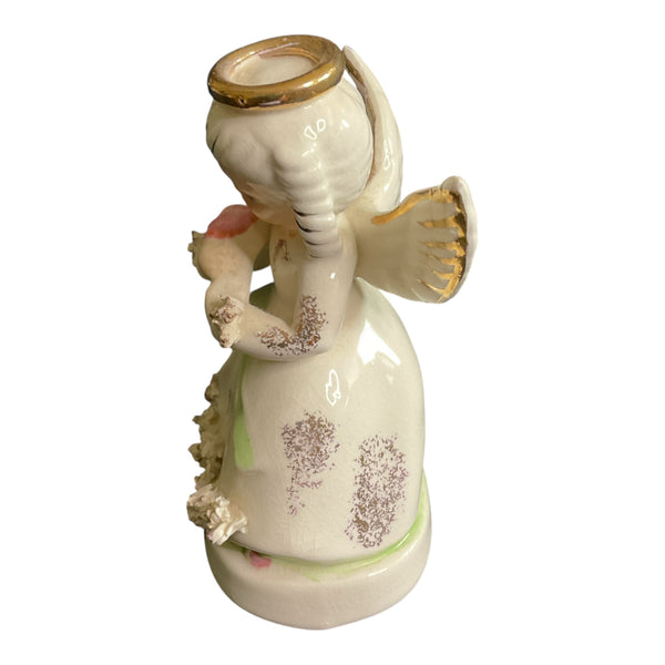 Vintage May Angel Napcoware Japan Ceramic Figurine Spaghetti Trim