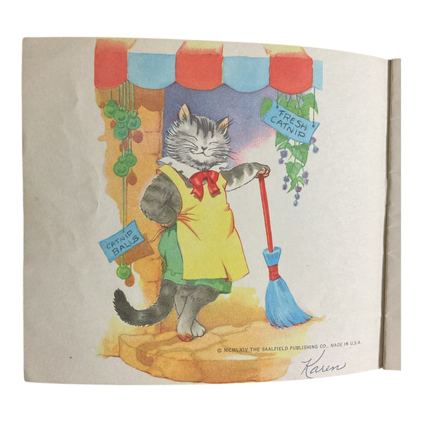 The Cat that would be King Vintage 1964 Saalfield Softcover Children’s Book