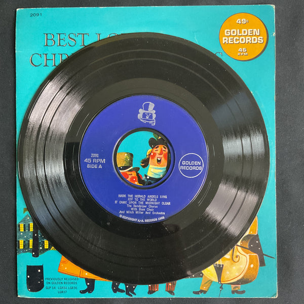 Vintage 1966 Childrens Christmas Carols Golden Record 45 RPM