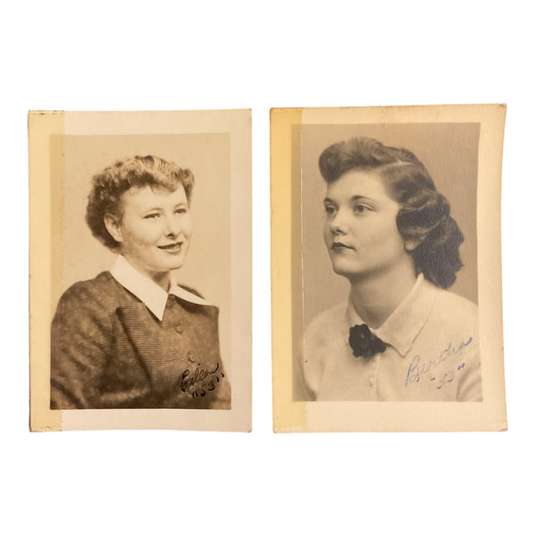 Vintage Found Art Pretty Young Women High School Senior Portraits 1950s Photos
