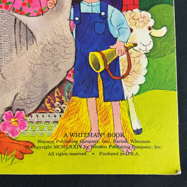 Vintage 1974 Mother Goose Sticker Book 2187 Whitman Unused