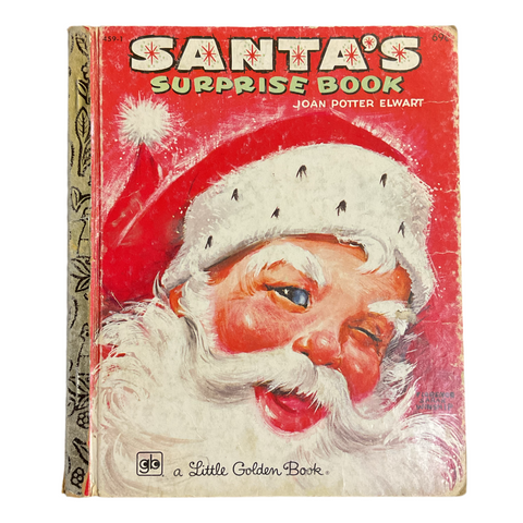 Santa’s Surprise Book Florence Sarah Winship Vintage 1979 Little Golden Book