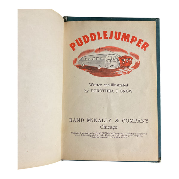 Puddle Jumper Vintage 1948 Junior Elf Hardcover Children’s Book